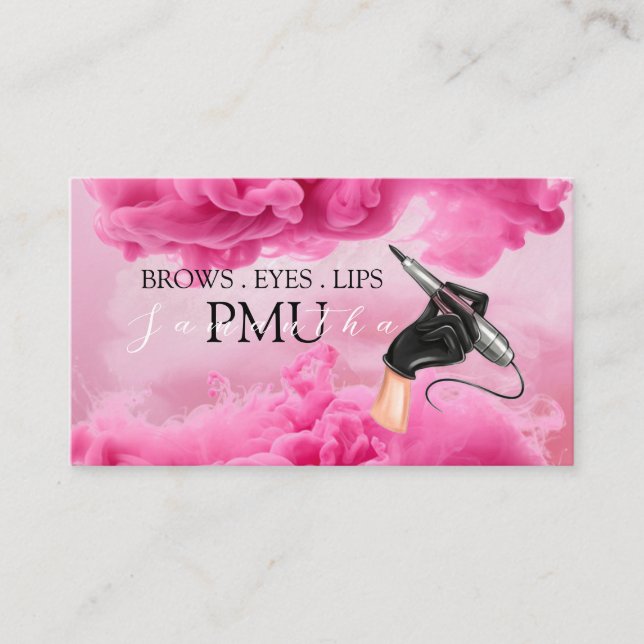 Carte De Visite Brosses ULM Microblading Henna Salon (Devant)