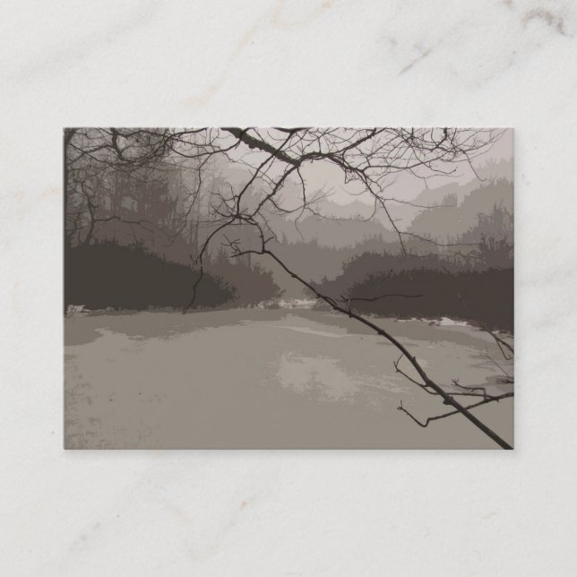 Carte De Visite Brouillard mystique sur l'ATC de marais (Devant)