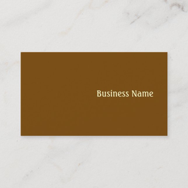 Carte De Visite Brown (Devant)