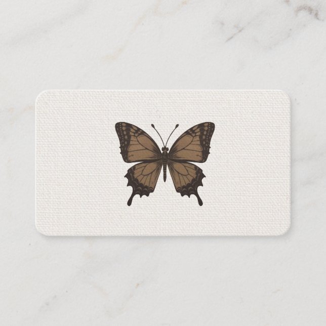 Carte De Visite Brown Butterfly Calling Cards (Devant)