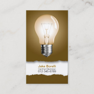 Carte de visite Brown d'ampoule