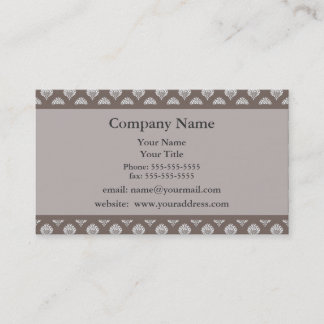 Carte de visite Brown de rappel de rendez-vous de