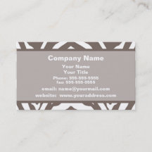 Carte de visite Brown de rappel de rendez-vous de