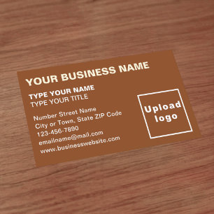 Carte de visite Brown des textes alignés à gauche