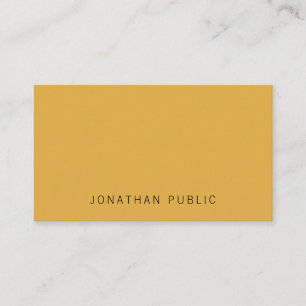 Carte De Visite Brown Jaune tendance Simple Minimaliste Modèle