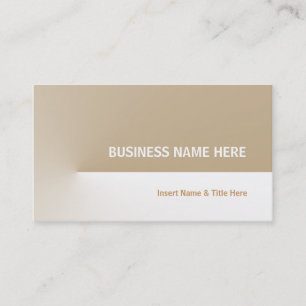 Carte De Visite Brown Pro