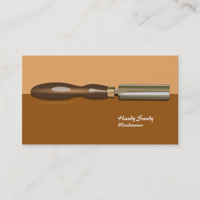 Carte de visite Brown Roughing de Woodturning de (Devant)