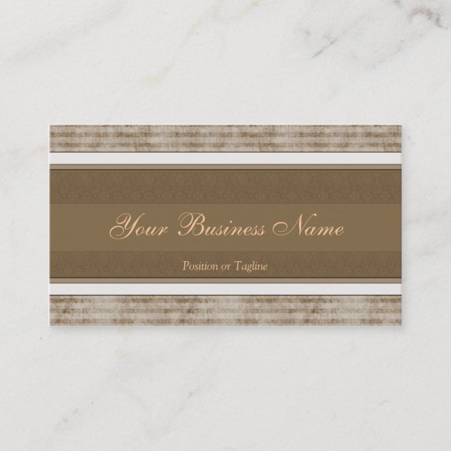Carte de visite Brown simple (Devant)