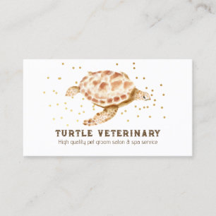 Carte De Visite Brown Tête de Mer Caretta