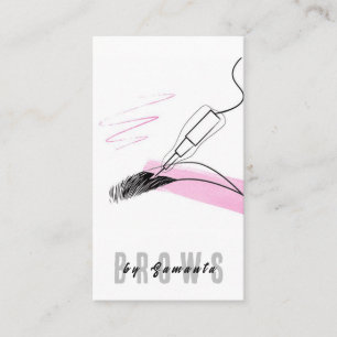 Carte De Visite Broyage PMU Microblading Henna Salon Busin