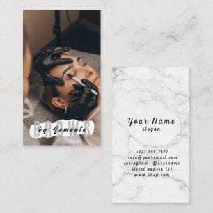 Carte De Visite Broyage PMU Microblading Henna Salon Busin