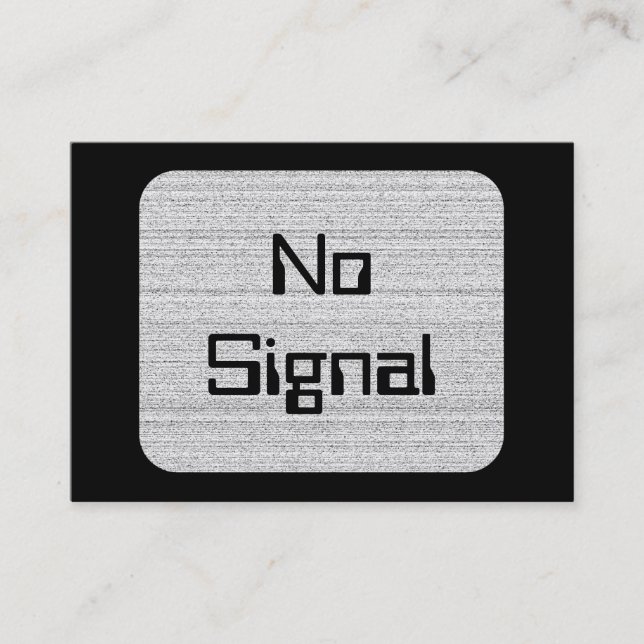 Carte De Visite Bruit blanc. Grain noir et blanc de Milou (Devant)