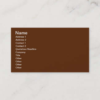 Carte De Visite Brun
