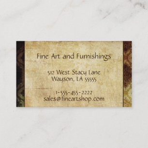 Carte De Visite Bruns de papier vintages