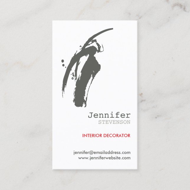 CARTE DE VISITE BRUSHSTROKE (Devant)