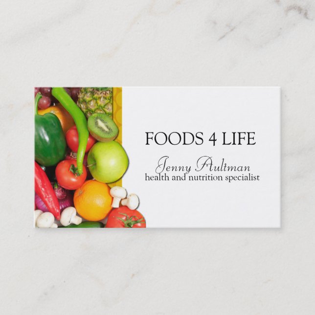 Carte de visite brut de Foodist (Devant)