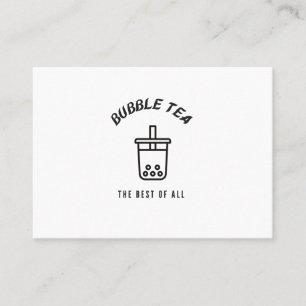 Carte De Visite Bubble thé le meilleur de tous