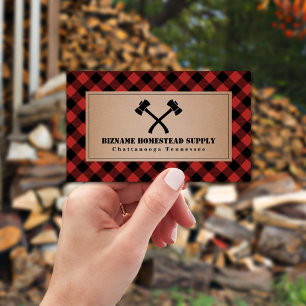 Carte De Visite Buffalo Plaid Ax Homestead Outdoor Retail