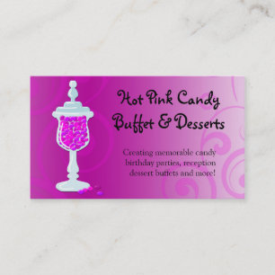 Carte De Visite Buffet fuchsia de sucrerie de roses indien