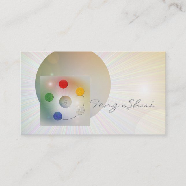 Carte De Visite Buisnesscard de Feng Shui (Devant)