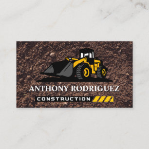Carte De Visite Bull Dozer   Construction   Sol