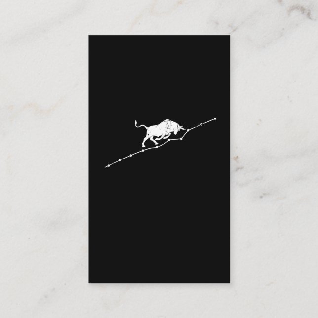Carte De Visite Bull Trend Stock Market Trading Investisseur (Devant)