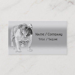 Carte De Visite Bulldog britannique