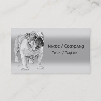 Carte De Visite Bulldog britannique