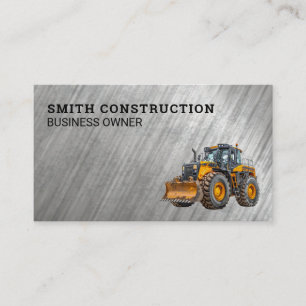 Carte De Visite Bulldozer de construction   