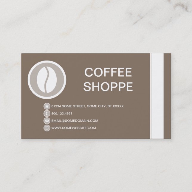 Carte De Visite Bulle de BEAN CAFÉ (Devant)