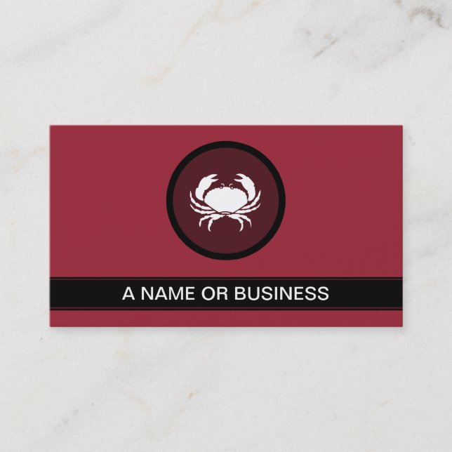 Carte De Visite bulle du crabe (Devant)