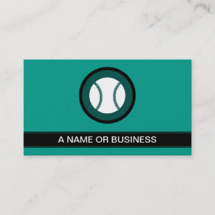 Carte De Visite bulle verte de mer de baseball
