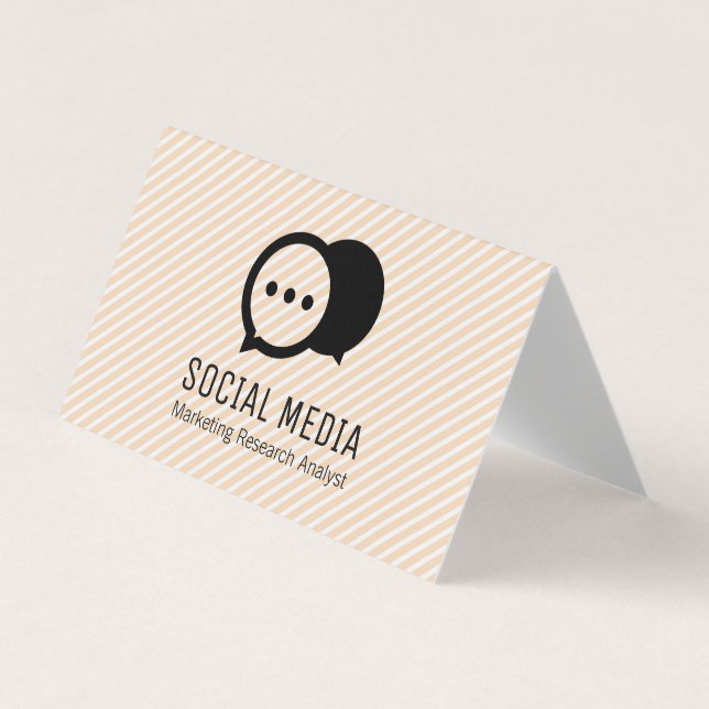 Carte De Visite Bulles conversations | Groupe | Tracées (Devant)