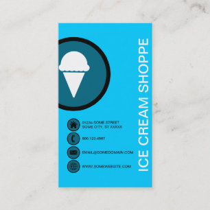 Carte De Visite Bulles de CRÈME DE GLACE