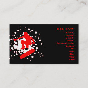 Carte De Visite bulles de planche à roulettes : 2 dégrossis :