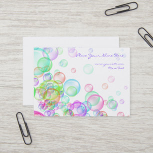 Carte De Visite Bulles de savon