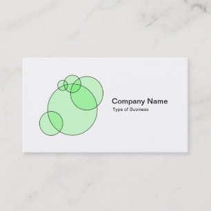 Carte De Visite Bulles - vert en bon état