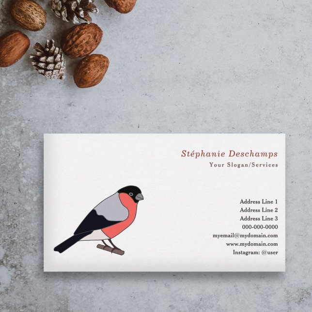 Carte de visite Bullfinch (Bullfinch Business Card)