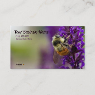 Carte De Visite Bumblebee Boire Son Remplissage