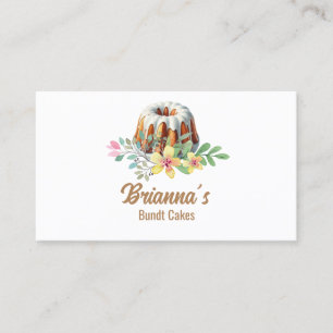 Carte De Visite Bundt Cake Bakery