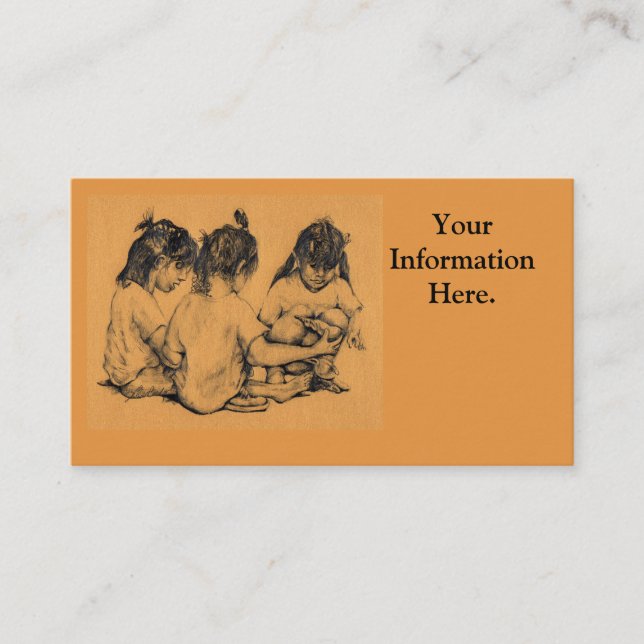 Carte De Visite Bunnies Plage (Devant)