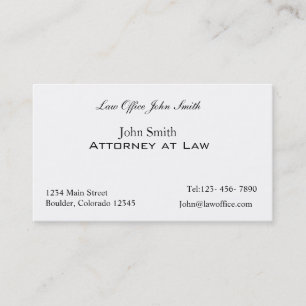 Carte De Visite Bureau d'avocat