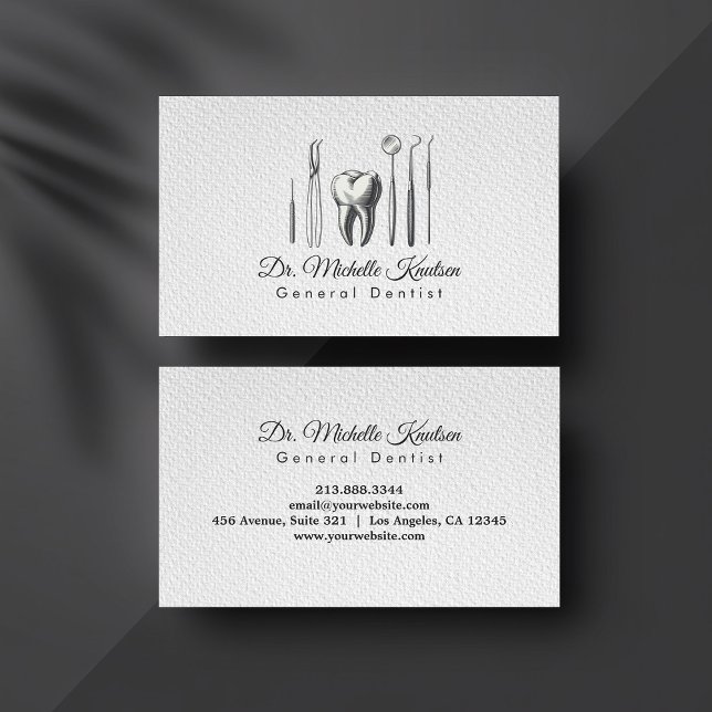 Carte De Visite Bureau de soins dentaires professionnels pour les  (Créateur téléchargé)
