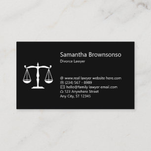 Carte De Visite Bureau du droit des avocats noirs