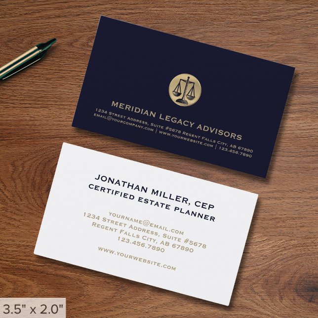 Carte De Visite Bureau du droit professionnel (Créateur téléchargé)