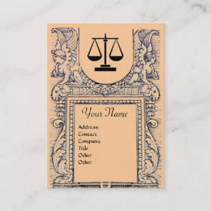 Carte De Visite BUREAU JURIDIQUE, PROCUREUR Monogramme