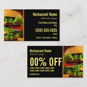 Carte de visite Burger