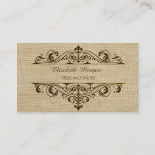 Carte De Visite Burlap vintage