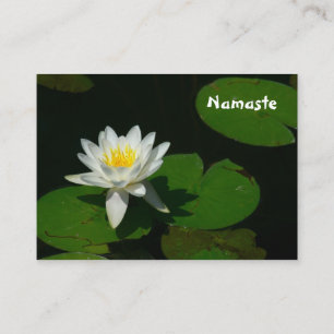 CARTE DE VISITE BUS.CARD/LOTUS BLANC PERSONNALISABLE BLOSSOM/LILY 