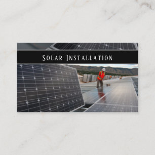 Carte De Visite Bus de service d'installation d'énergie solaire pr